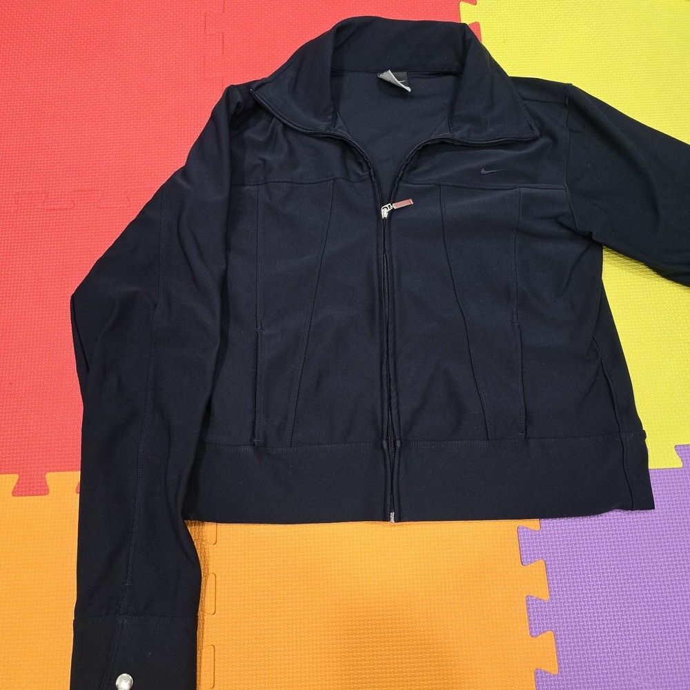 Nike Dri-FIT Women's Full Zip Track Jacket NavyBlue Size M Medium Activewear M